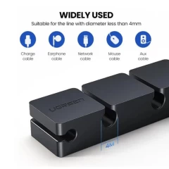 Organizator Cabluri Ugreen 3+1, 70585 - Negru Negru