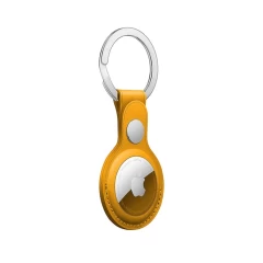 Husa Airtag Piele Casey Studios - Yellow