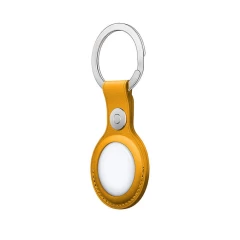 Husa Airtag Piele Casey Studios - Yellow