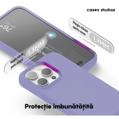 Husa iPhone 14 Pro Max Casey Studios Premium Soft Silicone Light Lilac