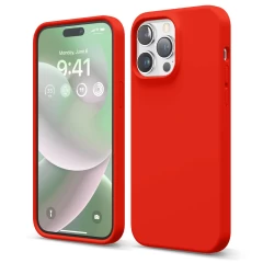 Husa iPhone 14 Pro Max Casey Studios Premium Soft Silicone Red 