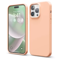 Husa iPhone 14 Pro Max Casey Studios Premium Soft Silicone Pink Sand 