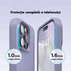 Husa iPhone 14 Pro Max Casey Studios Premium Soft Silicone Light Lilac
