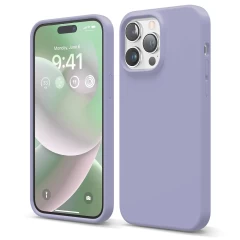 Husa iPhone 14 Pro Max Casey Studios Premium Soft Silicone Light Lilac 