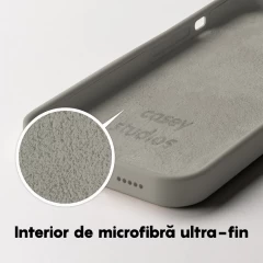 Husa iPhone 14 Pro Max Casey Studios Premium Soft Silicone Gray