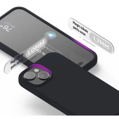Husa iPhone 14 Casey Studios Premium Soft Silicone Midnight Blue