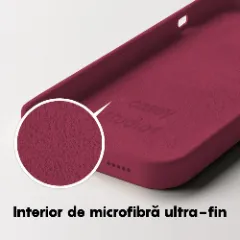 Husa iPhone 14 Casey Studios Premium Soft Silicone Burgundy