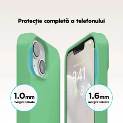 Husa iPhone 14 Casey Studios Premium Soft Silicone Emerald