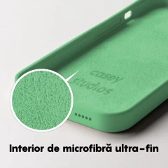 Husa iPhone 14 Casey Studios Premium Soft Silicone Emerald