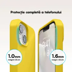 Husa iPhone 14 Casey Studios Premium Soft Silicone Yellow