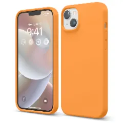 Husa iPhone 14 Casey Studios Premium Soft Silicone Nectarine