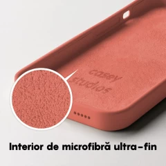 Husa iPhone 14 Casey Studios Premium Soft Silicone Flamingo