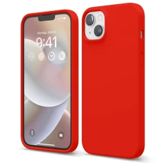 Husa iPhone 14 Casey Studios Premium Soft Silicone Rosu 