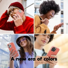 Husa iPhone 14 Casey Studios Premium Soft Silicone Flamingo