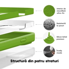 Husa iPhone 14 Casey Studios Premium Soft Silicone Acid Green