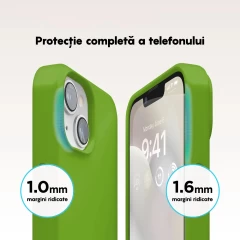 Husa iPhone 14 Casey Studios Premium Soft Silicone Acid Green