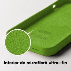 Husa iPhone 14 Casey Studios Premium Soft Silicone Acid Green