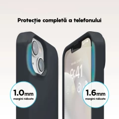 Husa iPhone 14 Casey Studios Premium Soft Silicone Midnight Blue