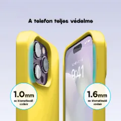 Husa iPhone 14 Pro Casey Studios Premium Soft Silicone - Yellow Yellow