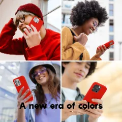 Husa iPhone 14 Pro Casey Studios Premium Soft Silicone - Red Red