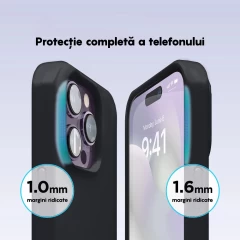 Husa iPhone 14 Pro Casey Studios Premium Soft Silicone - Negru Negru