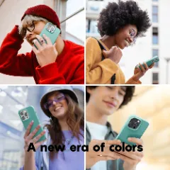 Husa iPhone 14 Plus Casey Studios Premium Soft Silicone Turqoise