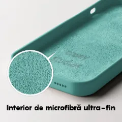 Husa iPhone 14 Plus Casey Studios Premium Soft Silicone Turqoise