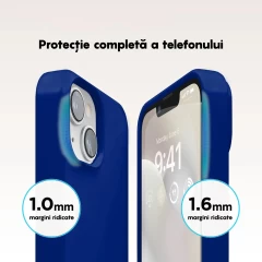 Husa iPhone 14 Plus Casey Studios Premium Soft Silicone Dark Blue
