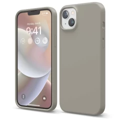 Husa iPhone 14 Plus Casey Studios Premium Soft Silicone Gray 