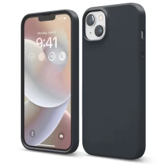 Husa iPhone 14 Plus Casey Studios Premium Soft Silicone Midnight Blue 