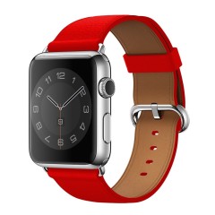 Curea Apple Watch 1/2/3/4/5/6/7/8/SE/Ultra - 42/44/45/49 MM Leather Casey Studios, din Piele Naturala Casey Studios - Pink