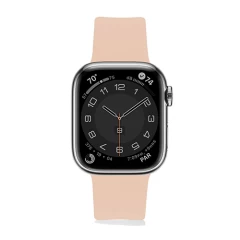 Curea Apple Watch 1/2/3/4/5/6/7/8/SE/Ultra - 42/44/45/49 MM Silicone Sport Loop Casey Studios, din Silicon Casey Studios - Pink Sand Pink Sand