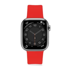 Curea Apple Watch 1/2/3/4/5/6/7/8/SE - 38/40/41 MM Silicone Sport Loop Casey Studios, din Silicon Casey Studios - Red Red