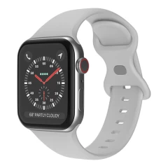 Curea Apple Watch 1/2/3/4/5/6/7/8/SE - 38/40/41 MM Silicone Sport Loop Casey Studios, din Silicon Casey Studios - Lillac Gray 