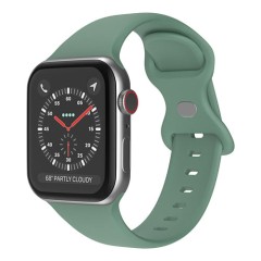 Curea Apple Watch 1/2/3/4/5/6/7/8/SE - 38/40/41 MM Silicone Sport Loop Casey Studios, din Silicon Casey Studios - Pine Green