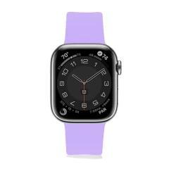 Curea Apple Watch 1/2/3/4/5/6/7/8/SE - 38/40/41 MM Silicone Sport Loop Casey Studios, din Silicon Casey Studios - Lillac Lillac