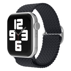 Curea Apple Watch 1/2/3/4/5/6/7/8/SE/Ultra - 42/44/45/49 MM Braided Loop Ajustabila Casey Studios, din Material Textil Casey Studios - Charcoal