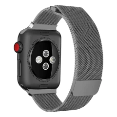 Curea Apple Watch 1/2/3/4/5/6/7/8/SE/Ultra - 42/44/45/49 MM Milanese Dual Loop Casey Studios, Metalica Casey Studios - Silver Silver