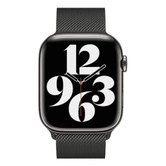 Curea Apple Watch 1/2/3/4/5/6/7/8/SE/Ultra - 42/44/45/49 MM Milanese Dual Loop Casey Studios, Metalica Casey Studios - Dark Gray Dark Gray