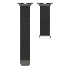 Curea Apple Watch 1/2/3/4/5/6/7/8/SE - 38/40/41 MM Milanese Dual Loop Casey Studios, Metalica Casey Studios - Dark Gray Dark Gray