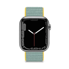 Curea Apple Watch 1/2/3/4/5/6/7/8/SE - 38/40/41 MM Nylon Sport Loop Casey Studios, din Material Textil Casey Studios - Bright Sunny Bright Sunny