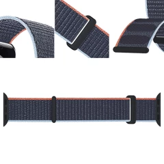 Curea Apple Watch 1/2/3/4/5/6/7/8/SE - 38/40/41 MM Nylon Sport Loop Casey Studios, din Material Textil Casey Studios - Dark Navy Blue Dark Navy Blue