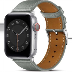 Curea Apple Watch 1/2/3/4/5/6/7/8/SE - 38/40/41 MM Premium din Piele Naturala Casey Studios Casey Studios - Gri