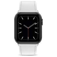 Curea Apple Watch 1/2/3/4/5/6/7/8/SE - 38/40/41 MM Premium din Piele Naturala Casey Studios Casey Studios - Alb Alb