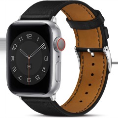 Curea Apple Watch 1/2/3/4/5/6/7/8/SE/Ultra - 42/44/45/49 MM Premium din Piele Naturala Casey Studios Casey Studios - Negru