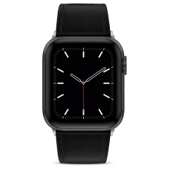 Curea Apple Watch 1/2/3/4/5/6/7/8/SE/Ultra - 42/44/45/49 MM Premium din Piele Naturala Casey Studios Casey Studios - Negru Negru