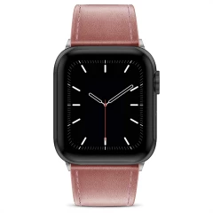 Curea Apple Watch 1/2/3/4/5/6/7/8/SE/Ultra - 42/44/45/49 MM Premium din Piele Naturala Casey Studios Casey Studios - Roz Roz
