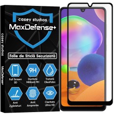 Folie Sticla CASEY STUDIOS pentru Samsung Galaxy A31, Full Glue, Duritate Militara, Ultra HD, Protectie Profesionala Ecran 3D, Anti Zgarieturi, Anti Amprente, Anti Socuri, Margini Negre
