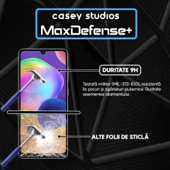 Folie Sticla CASEY STUDIOS pentru Samsung Galaxy A31, Full Glue, Duritate Militara, Ultra HD, Protectie Profesionala Ecran 3D, Anti Zgarieturi, Anti Amprente, Anti Socuri, Margini Negre Negru