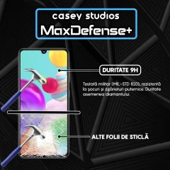 Folie Sticla CASEY STUDIOS pentru Samsung Galaxy A41, Full Glue, Duritate Militara, Ultra HD, Protectie Profesionala Ecran 3D, Anti Zgarieturi, Anti Amprente, Anti Socuri, Margini Negre Negru